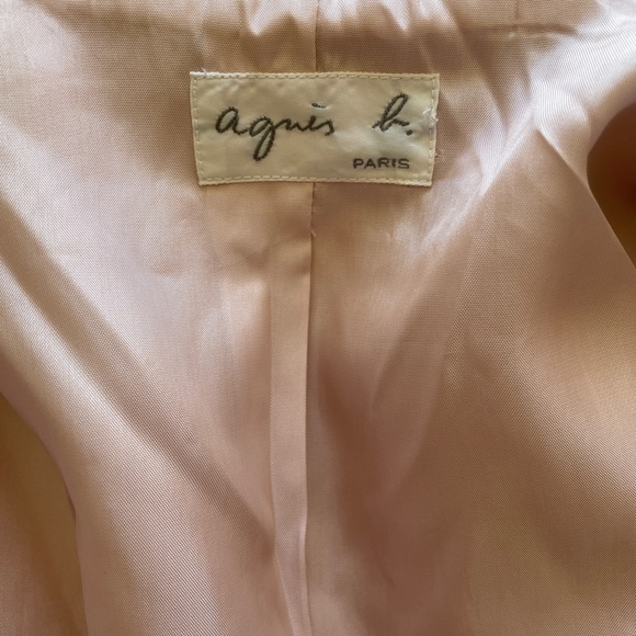Agnes b. Paris Cropped Pink Jacket Sz 38 - Picture 5 of 7